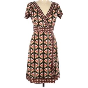 Diane Von Furstenberg 100% silk wrap dress.